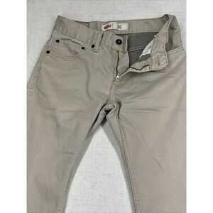 LEVIS 511 Jeans Youth 16 Reg Slim Fit Beige Denim‎ Pants Performance 28"x28"